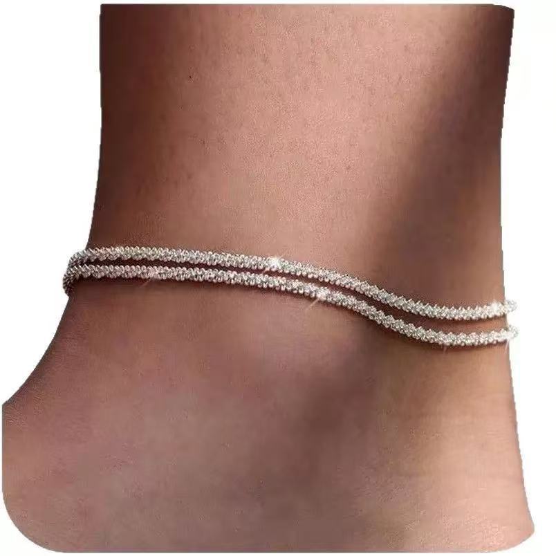 2025 new women's gold stackable bracelet stainless steel multi-layer chain set - unique design, personalized jewelry