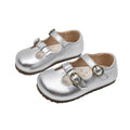 Vancahao girls' black leather shoes, new autumn  collection, soft-soled princess shoes, single shoes, british style baby shoes