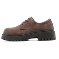 Derby shoes 2026new arrivalspringlow anklebootsmenretroworkwear shoesthick soleincreased breathable suede shoes