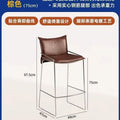 Retro bar chair casualfor home soft backrest high stool medieval style casual makeup chair creative designer chair
