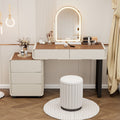 new master bedroom vanity table - solid wood, light luxury, high-end feel, chest of drawers integrated makeup vanity, bedroom makeup table