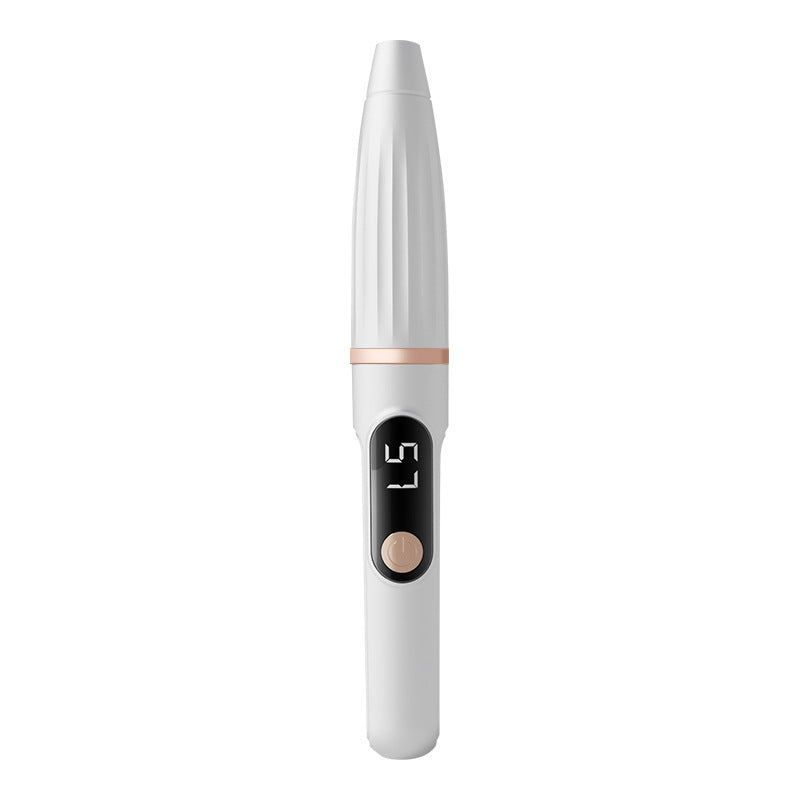 Portable rechargeable nail polishing pen, manicure tool, nail removal pen, light sound, low vibration, easy polishing, lcd display slot