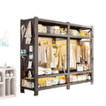 For homeshelves wardrobe bedroom simple assembly coat rack open floor standing hole board angle steel clothes rack storage rack