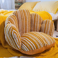 Futon cushion kids heightening butt cushion petals lazy cushion floor stool tatami cushion ginger yellow
