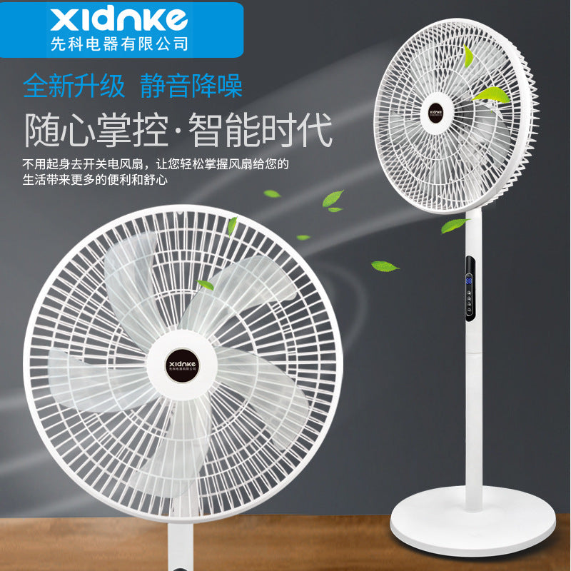 Electric fan, high wind power, for home floor fan, office remote control timing fan, stereo style dormitory circulating air cross-border