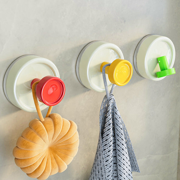 Suction cup hook, bathroom, bathroom wall, wall, no punching, vacuum strong load-bearing adhesive hook, behind the kitchen door