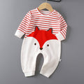 Baby long sleeves bag butt pure cotton breathable male and female baby spring & fall summer jumpsuit small monthly long climbing hoodie