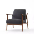 Single sofa chair for home scandinavian solid wood casual modern small apartment living room balcony casual chair designer single chair
