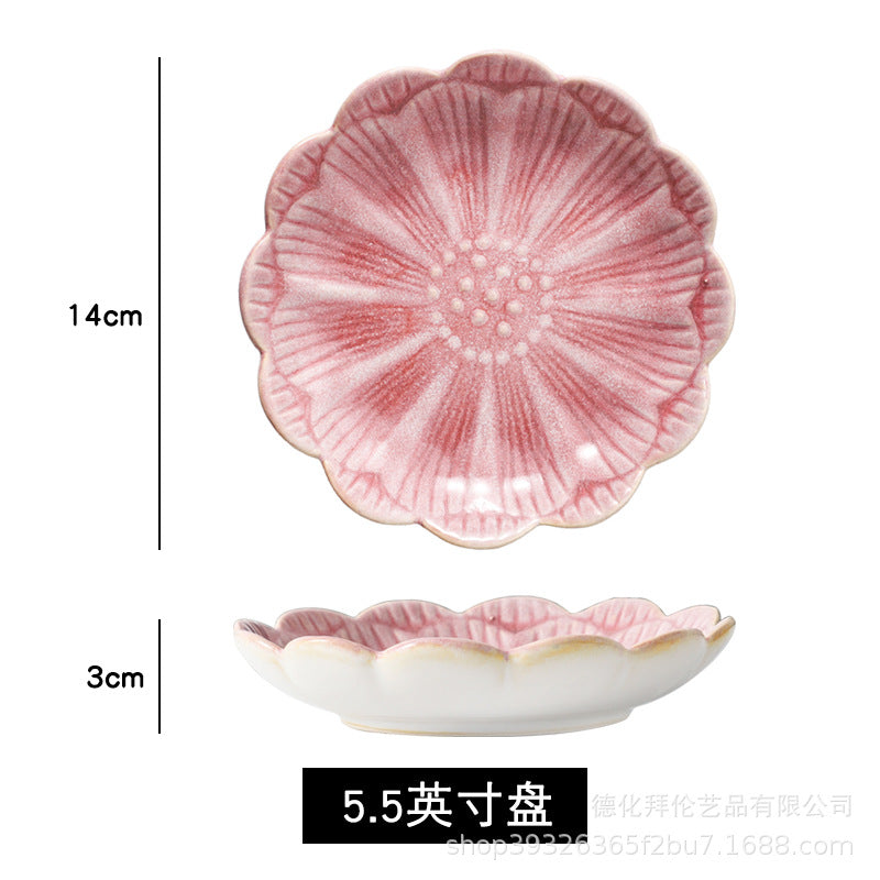 Japanese styleaccessible luxury dipping dish seasoning dish ceramic bone spitting dish small dish sauce and vinegar plate seasoning dish for home cold dish dish