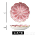 5.5inch sunflower plate-girl pink