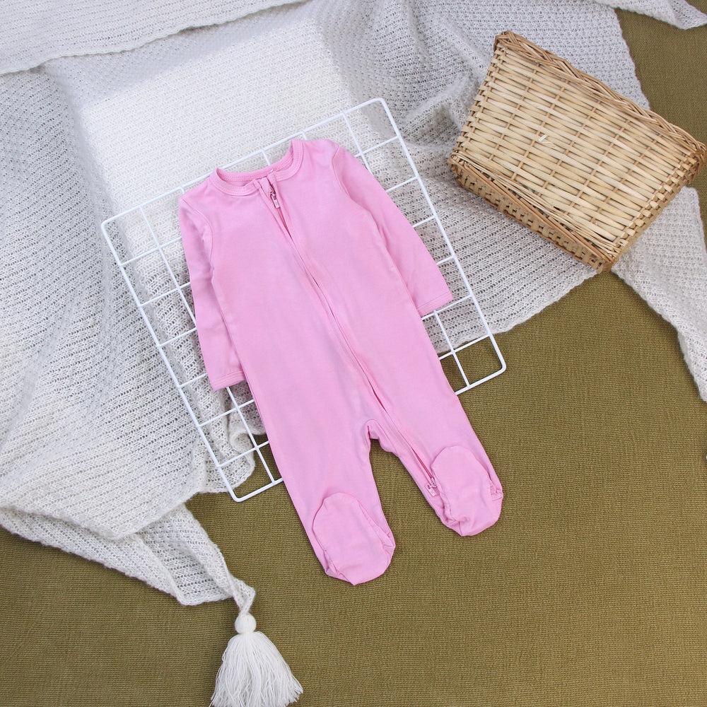 Baby romper footed long sleeve bodysuit - newborn sleepwear (class a)
