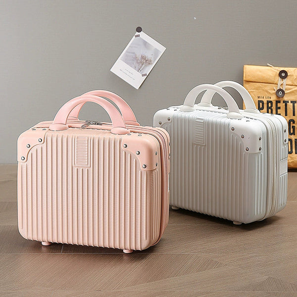 902 Mini Handheld Suitcase 16 Inch Password Travel Boarding Case Retro Lightweight Storage Cosmetic Bag 14 Inch Women