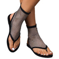 2025 summer cross-border fashion hollow-out sandals, thong sandals, slip-on, plus size, trendy european and american style, versatile women's sandals