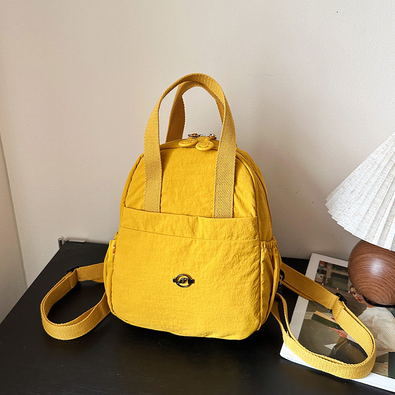 Cross-border casual versatile simple small backpack 2025 new travel backpack lightweight chest back double shoulder dual-purpose bag women