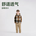 Boys' plaid shirt long sleeve lightweight hooded jacket spring/autumn new oem custom kids' shirt casual cardigan