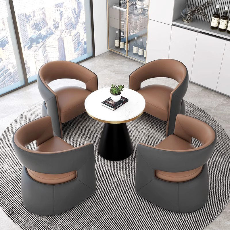 Sales department negotiation table and chairs, hotel lobby, 4s store, business reception sofa, office reception one table and four chairs combination