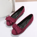 export women's lightweight soft sole loafers - spring/autumn new collection, bow accent, comfortable, non-slip ladies' flats