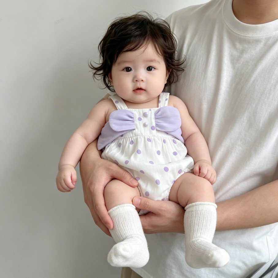 New arrivalcute style baby sling summer floral small flower bag butt clothes cute k-style super cute baby girl crawling clothes