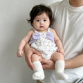 New arrivalcute style baby sling summer floral small flower bag butt clothes cute k-style super cute baby girl crawling clothes