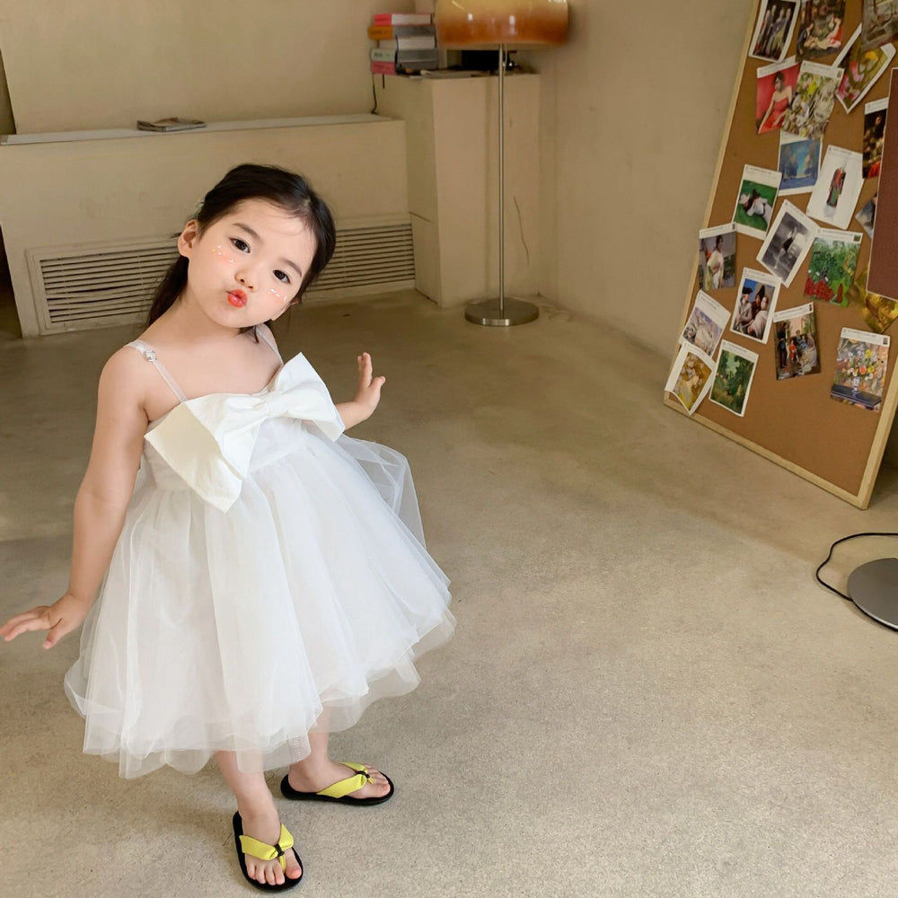 Baby girl sundress summer tank dress fairy tulle dress lightweight little girl princess dress children's skirt