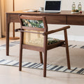 Second-hand style solid wood single chair dining chair desk chair living room balcony casual armchair tea table host chair