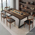 New chinoiserie tea table all-in-one complete set with chair casual coffee table for home living room tea table iron leg board table tea table