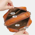 Genuine leather crossbody bag - 2024 spring/summer versatile fashion handbag - fresh & chic top grain cowhide premium small square bag