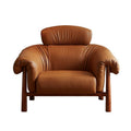 Chair medieval style italian first layer real cowhide lazy lounge chair living room balcony casual single sofa cross-border furniture
