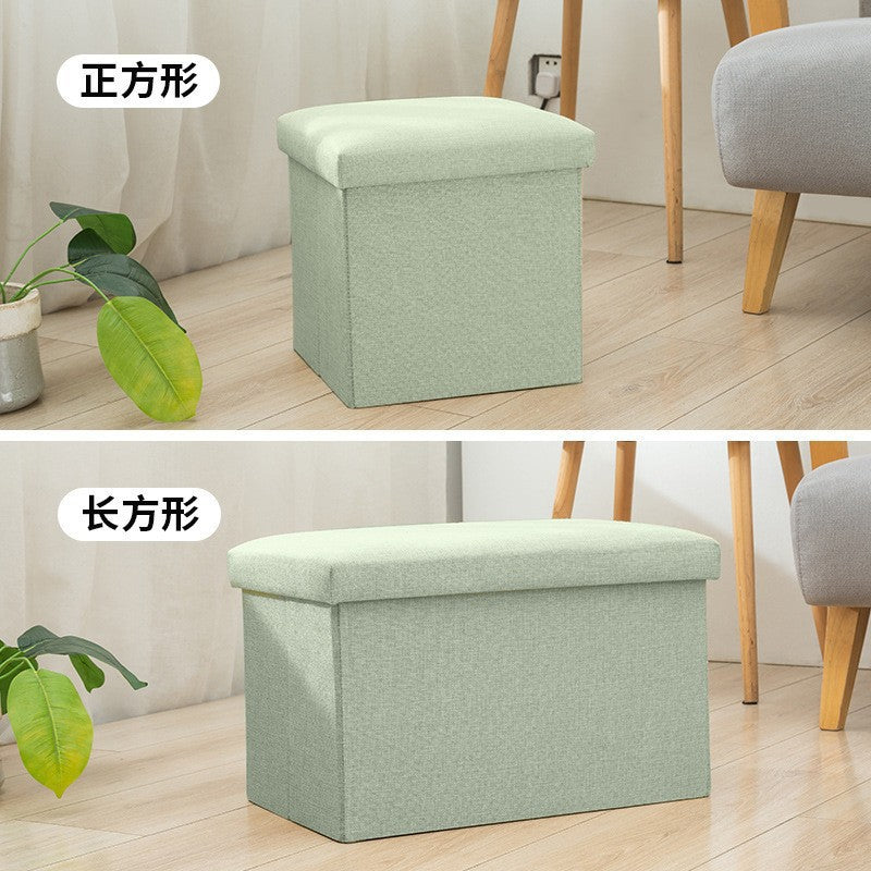 Storage stool rectangular storage stool can sit adult household multi-functional small sofa shoe changing stool storage box artifact