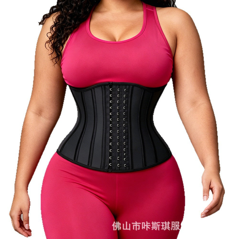 [200 pieces customized] latex fitness belt, abdominal belt, tight slimming look waist shaping belt, cross-border customization