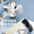 Remote control mini ceiling fan - dorm room fan, bedside fan, student dorm, portable outdoor camping usb rechargeable night light
