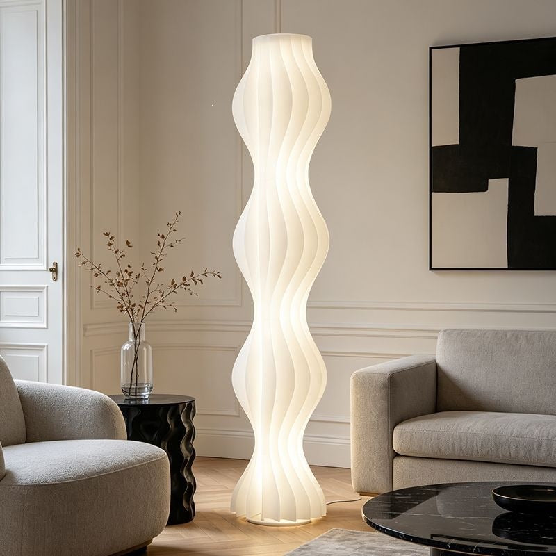 Hula skirt floor lamp living room sofa live broadcast effect atmosphere lamp designer classy sense accessible luxury vertical floor table lamp