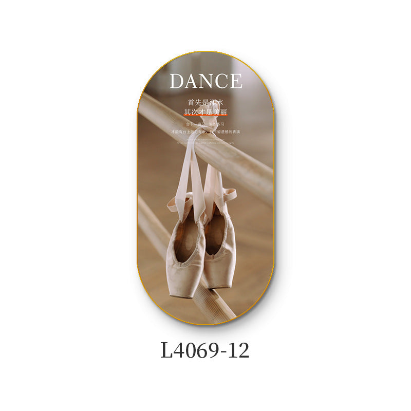 Ballet class wall decoration dance studio girls inspirational slogans poster hanging art school mural