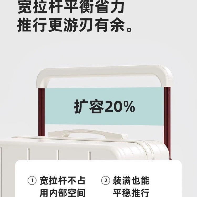 Luggage Wide tie rod Multifunctional password box New 20-inch boarding case Student travel password box Large capacity box