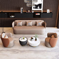 Luxury living room hotel lobby office negotiation reception table and chair sofa new chinese style coffee table set