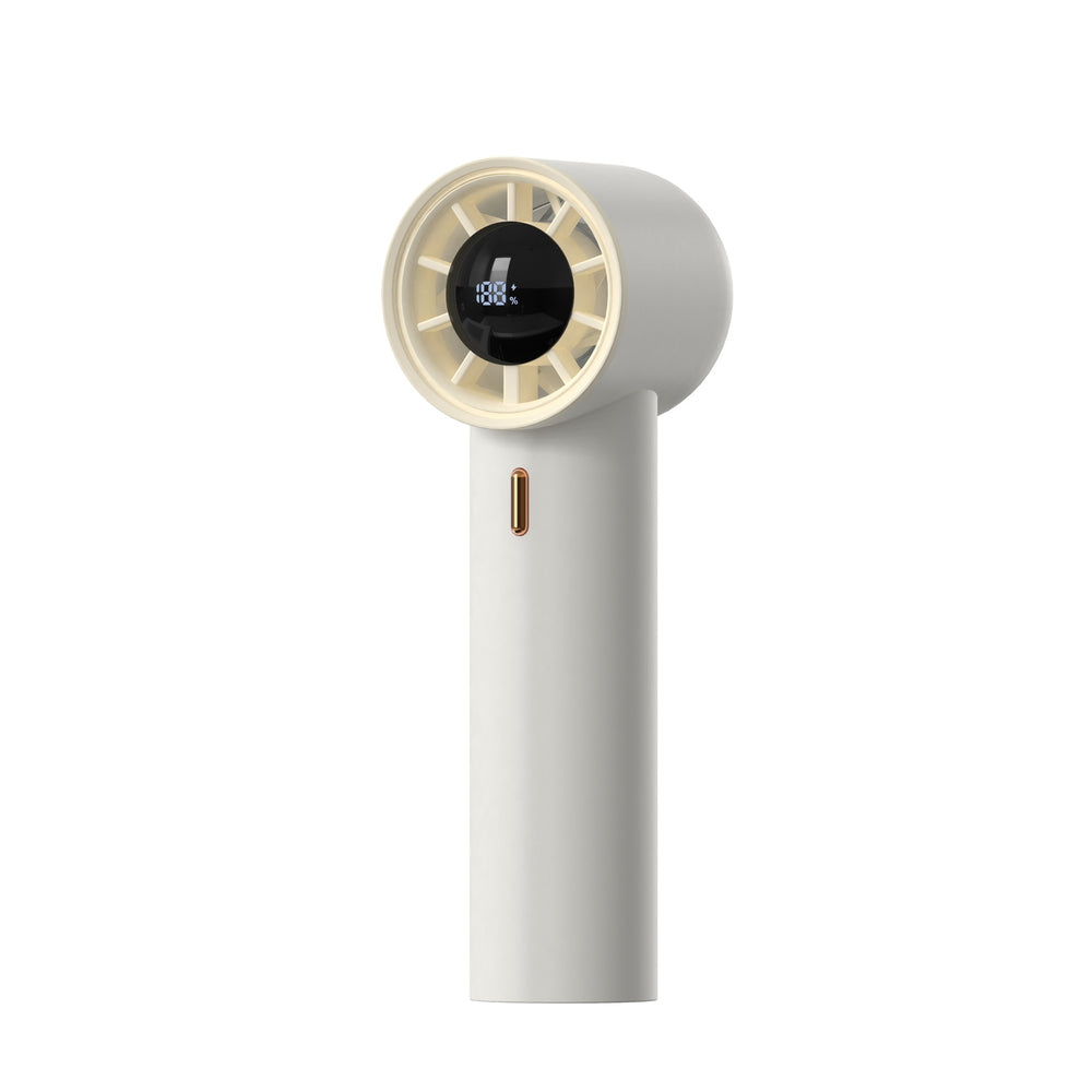 2025 new 100-speed handheld digital display mini fan - desktop usb rechargeable ultra-high speed turbo fan