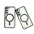 wholesale of samsung s25 ultra transparent magnetic phone case, s24 wireless charging color shield protective cover, a15