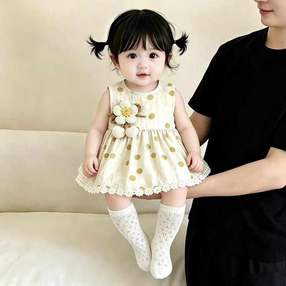 Summer romper dress newborn baby clothes baby girl bodysuit full month hundred days celebration outfit first birthday gift crawling suit