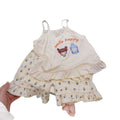 Girls' summer pajama set: camisole dress and shorts - baby modal loungewear, class a quality, kids' size