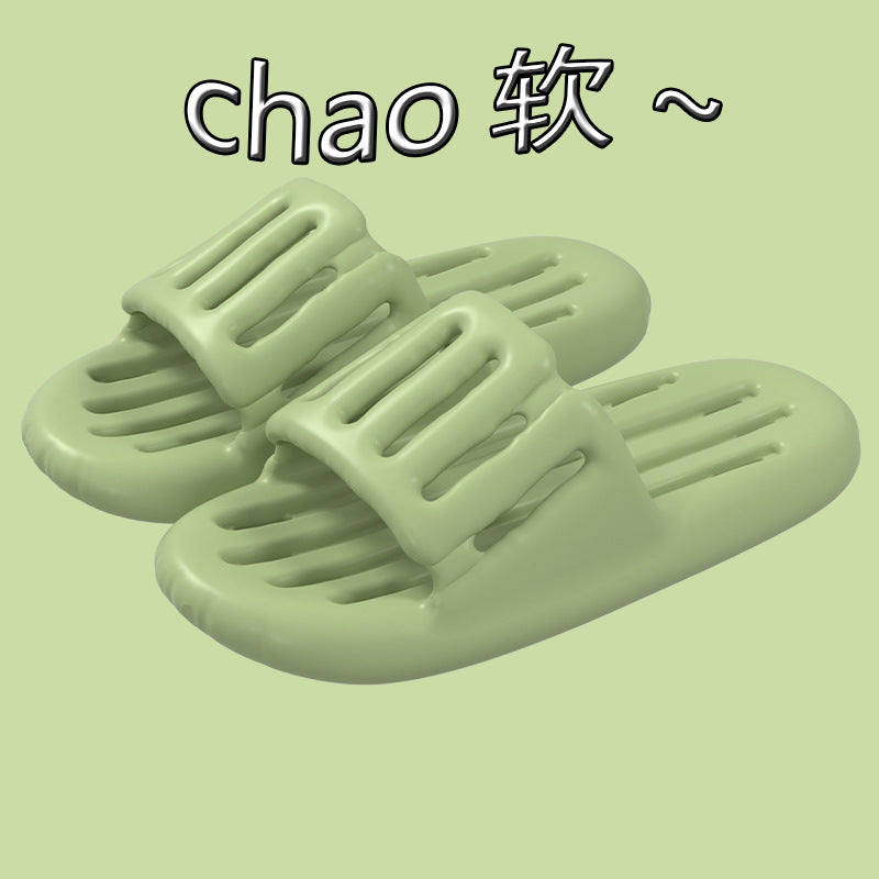 New arrival bathroom summer couple slippers men's indoor home bath non-slip leaky cut out waterproof sandals women's wholesale
