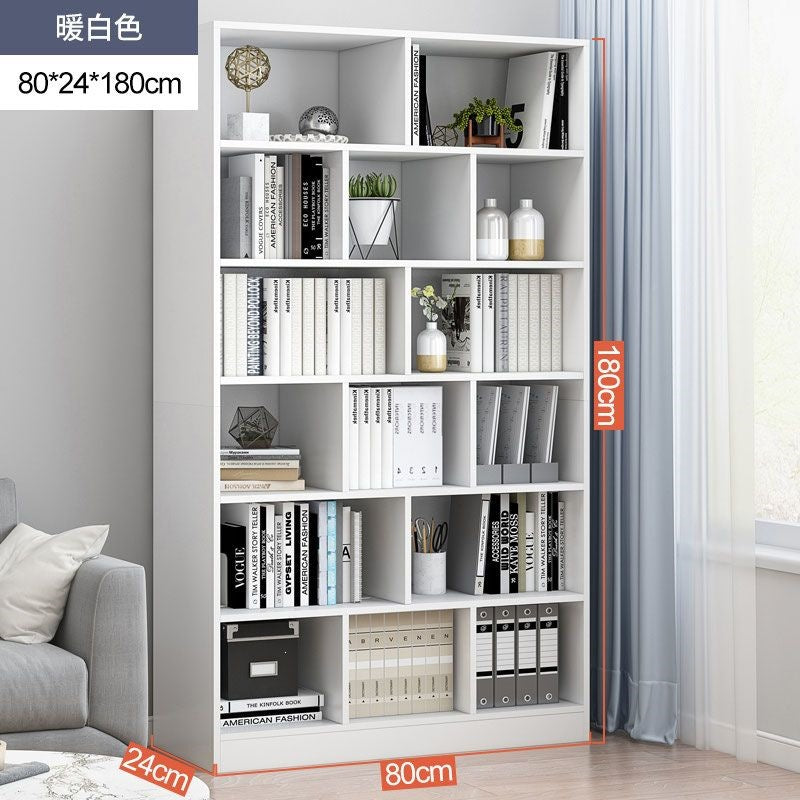 Bookshelf floor-standing storage rack living room for home wall-mounted storage cabinet storage cabinet office filing cabinet simple bookcase