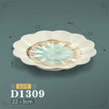 New gold inlaid with jade d1309