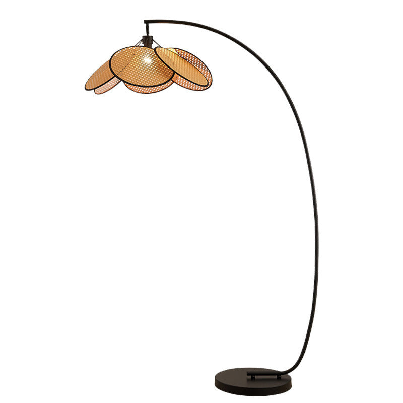 Floor lamp wabi-sabi medieval style japanese style retro designer living room sofa bedroom art house b&b fishing lamp