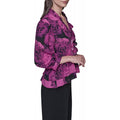 Amazon fashion pure desire v neckprintinglong sleevesshirt women's  spring new arrivalrufflestops women