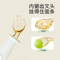 New baby self-feeding spoon set: toddler training fork and spoon set, ppsu short-handled fork and spoon wholesale
