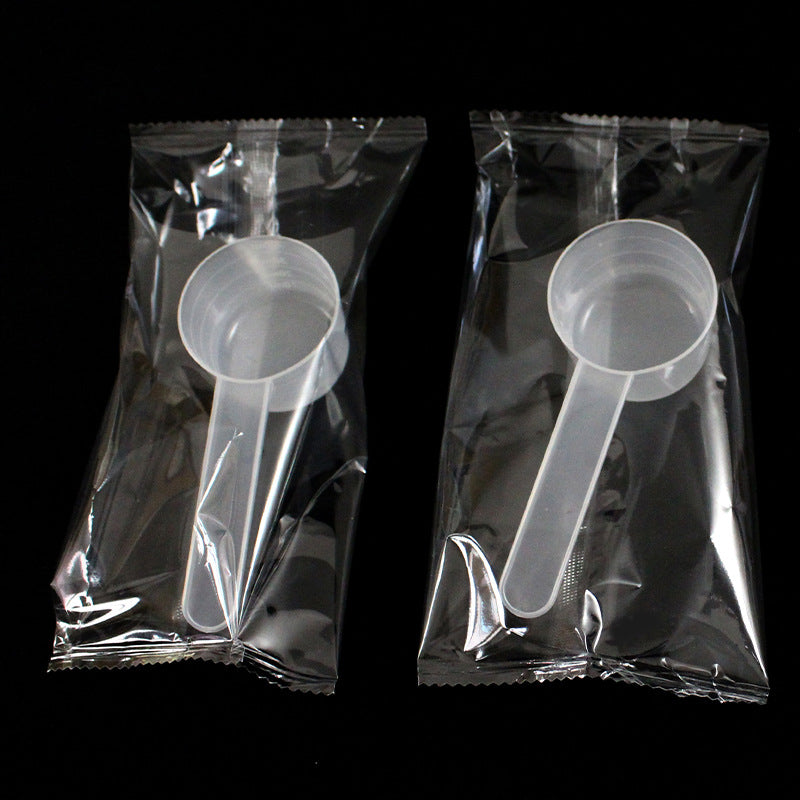 Plastic measuring spoon 40ml milliliter facial mask spoon powder feed fertilizer laundry detergent pesticide measuring spoon filled with water 40g grams