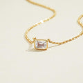 Silver galaxy new arrivalfashion style grids geometric rectangular pendant casualeasiest for matchniche style design necklace