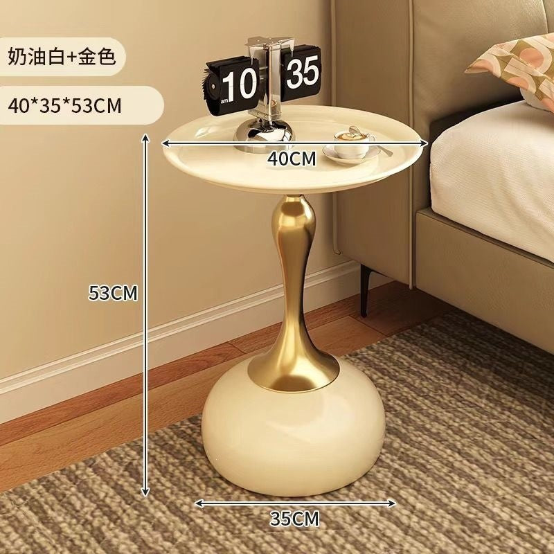 Accessible luxury sofa side table living room for home small coffee table side table retro corner table iron bedside storage balcony small round table