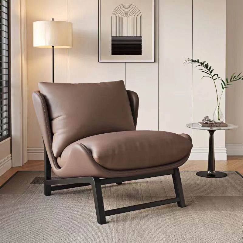 Scandinavian single sofa casualclassy balcony casual sofa chair can sit and lie down bedroom living room lazy sofa chair