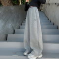 Girls' pants spring autumn sweatpants  new children's wide-leg pants spring style athletic casual pants mid-to-large children's straight-leg
